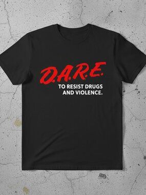 Vintage D.A.R.E. Graphic Tee | 90s Retro Anti-Drug Shirt | Classic Streetwear